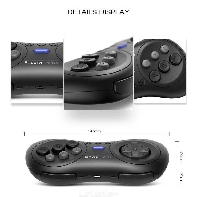 Controle M30 Bluetooth p/ Nintendo Switch, Switch 2, PC, Android, Steam, macOS e Windows - Foto 4