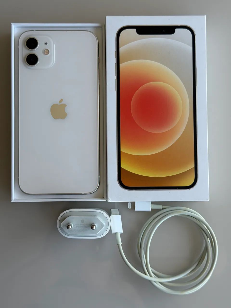 iPhone 12 256GB Branco - Excelente Estado + Caixa e Nota