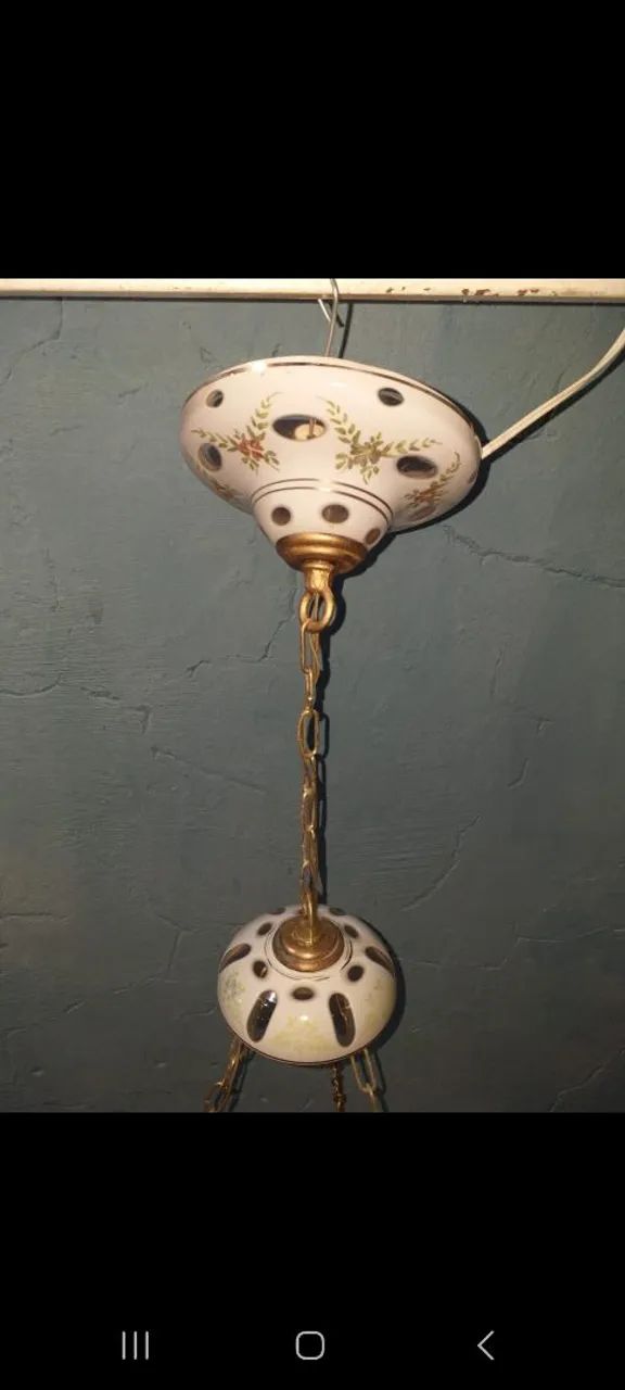 LUSTRE ANTIGO OVERLAY RARIDADE  - Foto 6