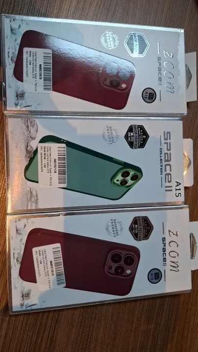 Capas celular Samsung A15 + película (novos)