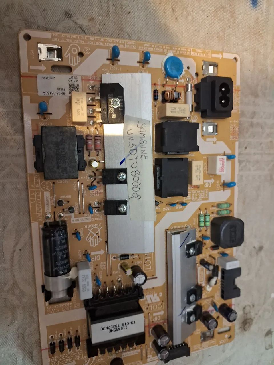 Placa fonte samsung un50tu8000g.nova  - Foto 2