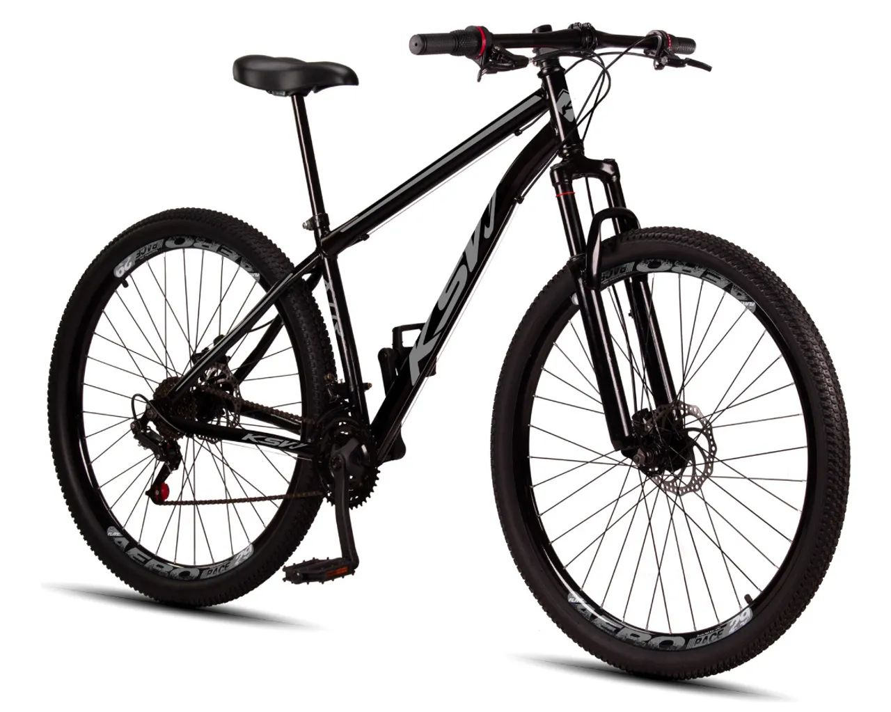 2 Bicicleta Aro 29 Aço Carbono Ksvj Freios Disco Suspensão 21v