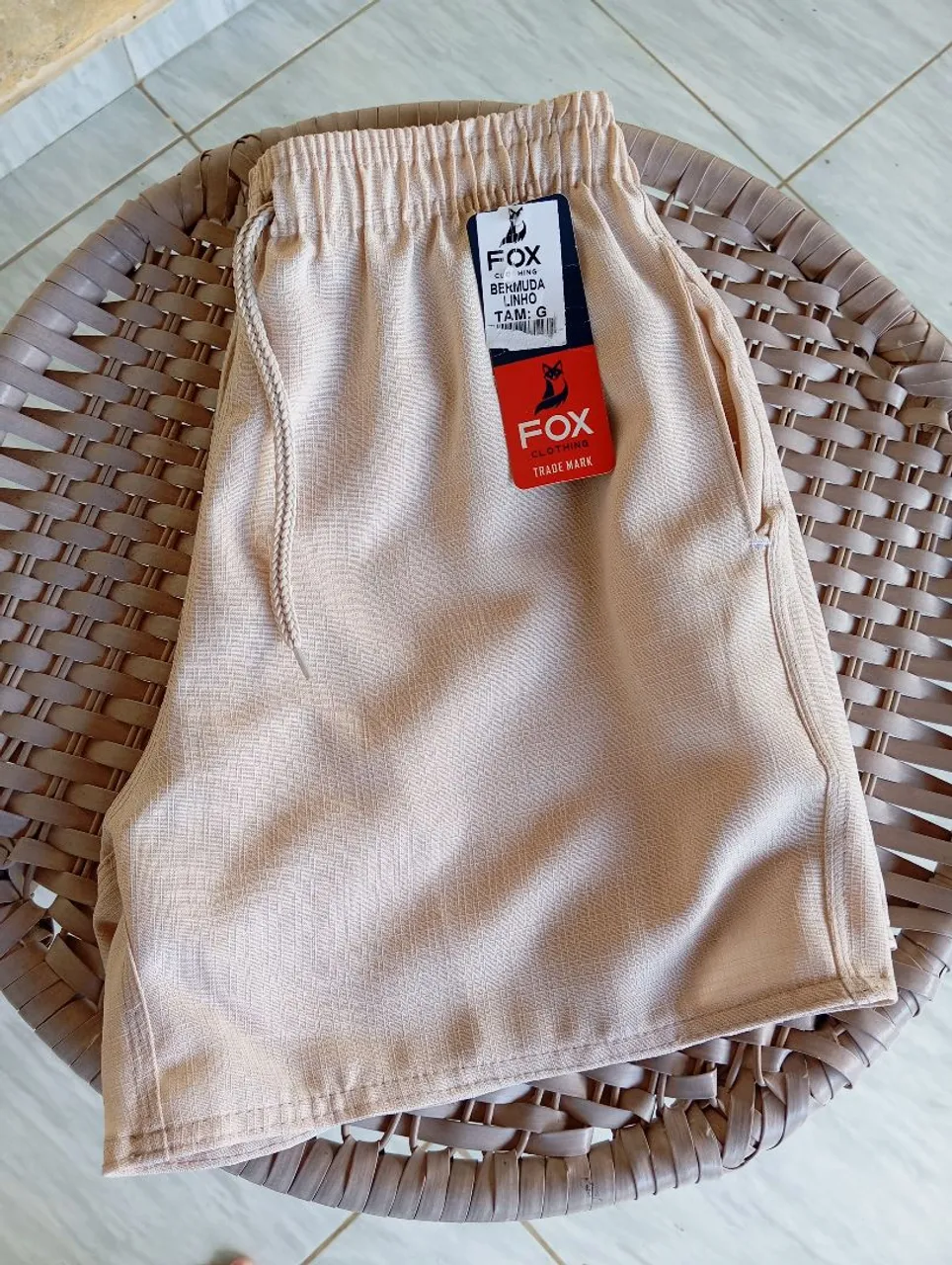 Bermuda de Linho FOX - Tam G