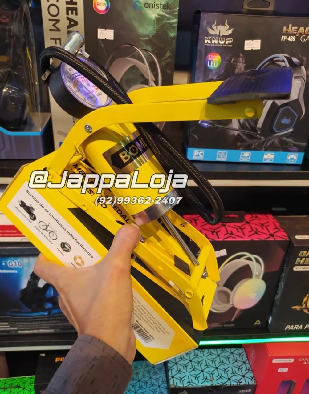 Bomba De Ar Com Pedal para Encher Piscinas Infláveis Pneu Carro Moto Bike Bolas