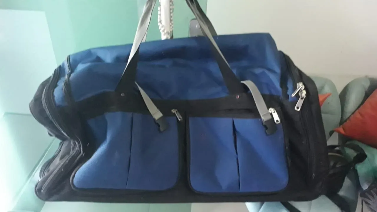 Mala de Viagem Azul
