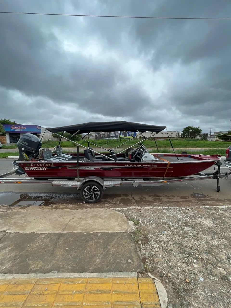 Lancha Apolus 600 , motor 60 hp 4 tempos .  Carretinha Rondon - Foto 3