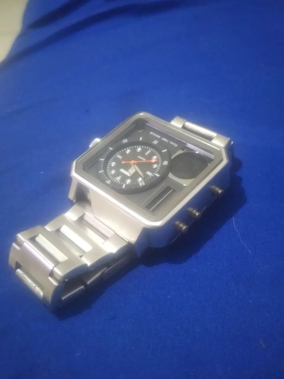 Relógio Masculino Dual Time WR30M - Foto 2