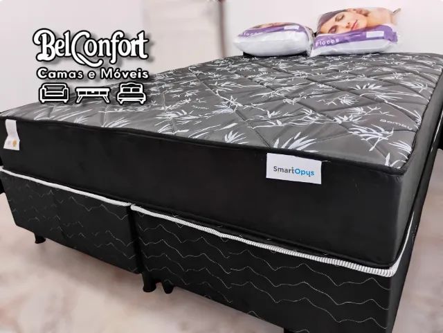 Cama Box Queen, Molas Ensacadas Top de Linha