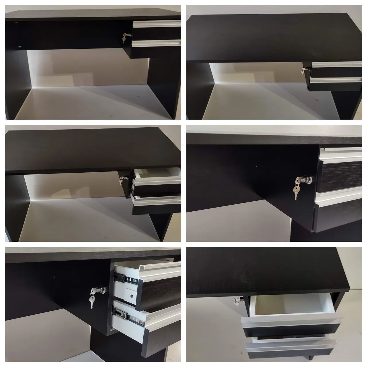 Mesas de escritório 100% MDF 18mm,  cores diferentes novas valor unitário r$550 à - Foto 2