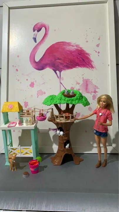 Kit Barbie Centro de Resgate aos Animais / Veterinária 