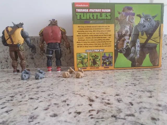  Rocksteady e Bebop - Marca Neca com Caixa - Foto 3