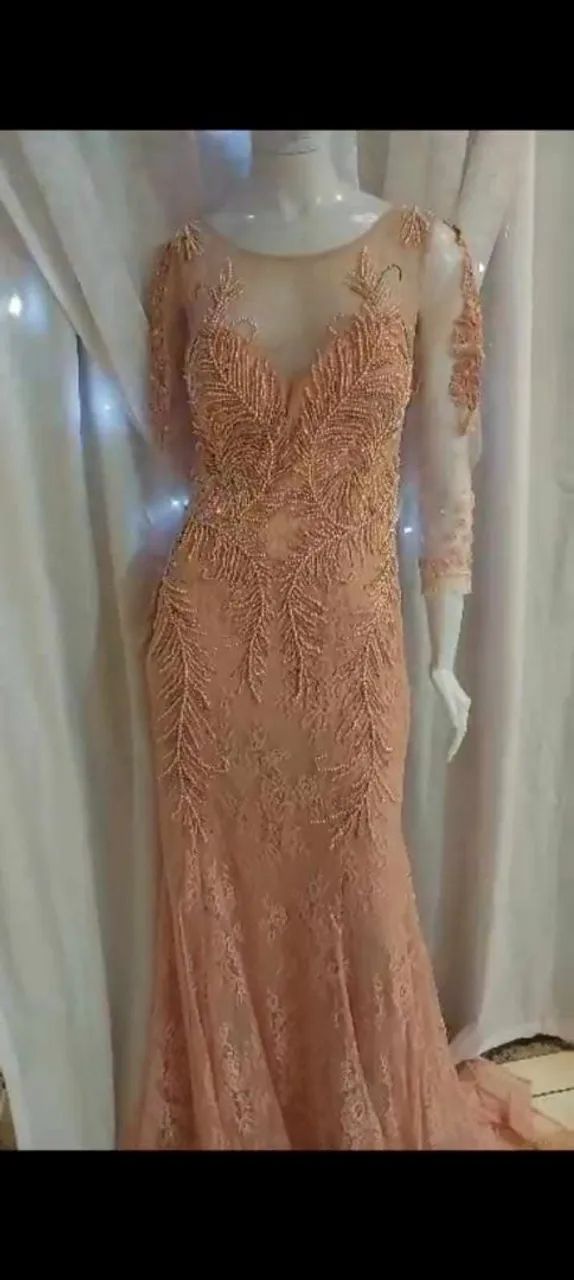 Vestido Rosê luxo- Perfeito para Casamento! - Foto 2