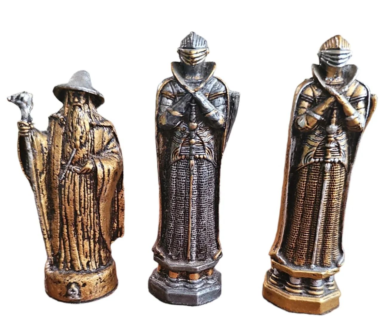 3 Peças Xadrez Harry Potter Metal Unicos