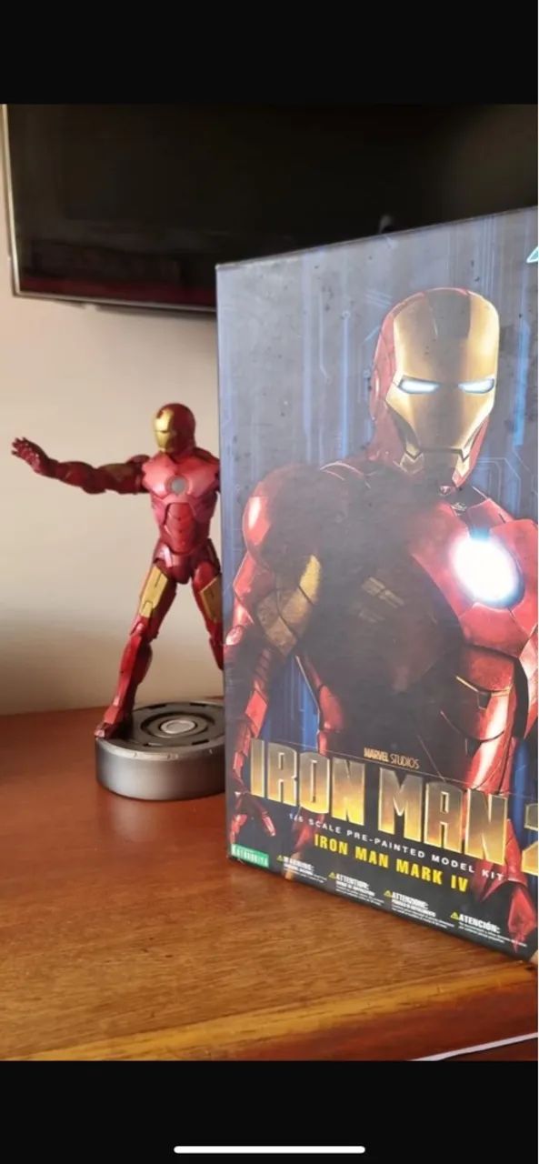 Boneco Iron Man Mark IV 30cm Estátua Original Kotobukiya Hobbies