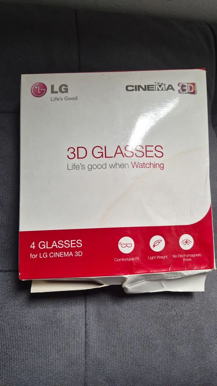 Kit 4 Óculos 3D LG cinema