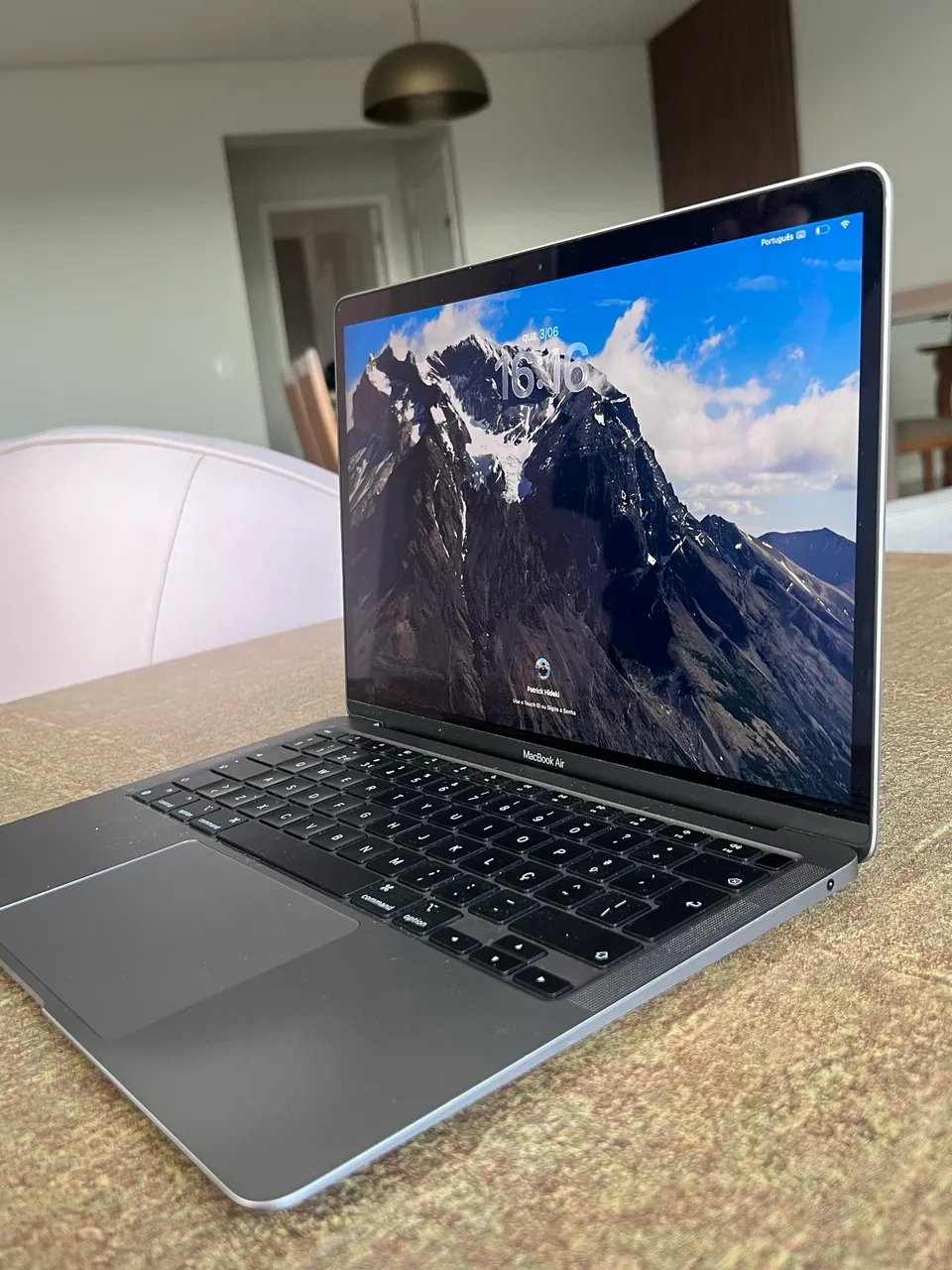 Macbook Air 2017 A1466 13 Pol 250Gb Ssd I5 1,8Ghz 8Gb Ram Estado