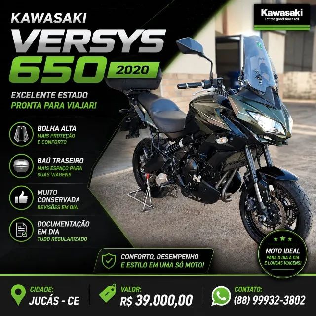 Versys 650 20/20 bem conservada 