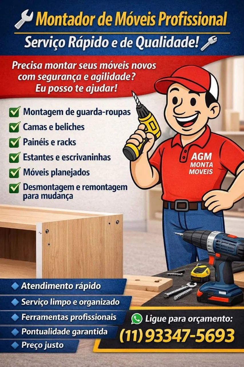 MONTADOR DE MÓVEIS  *VÁRZEA PAULISTA E REGIÃO *