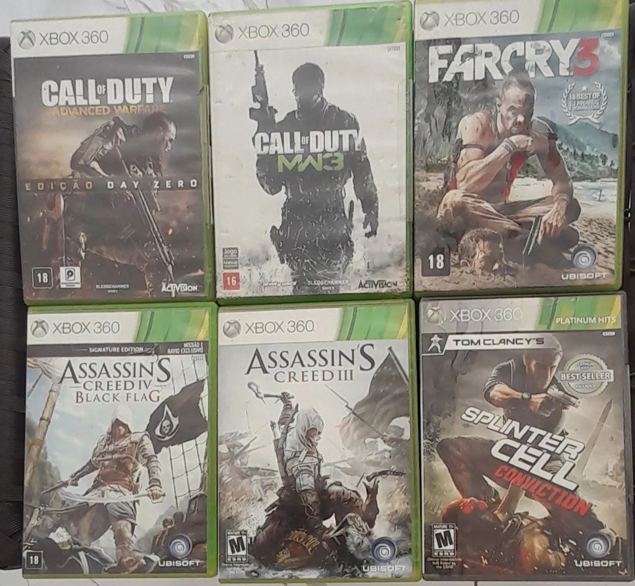 Jogos originais de xbox 360 e Ps3