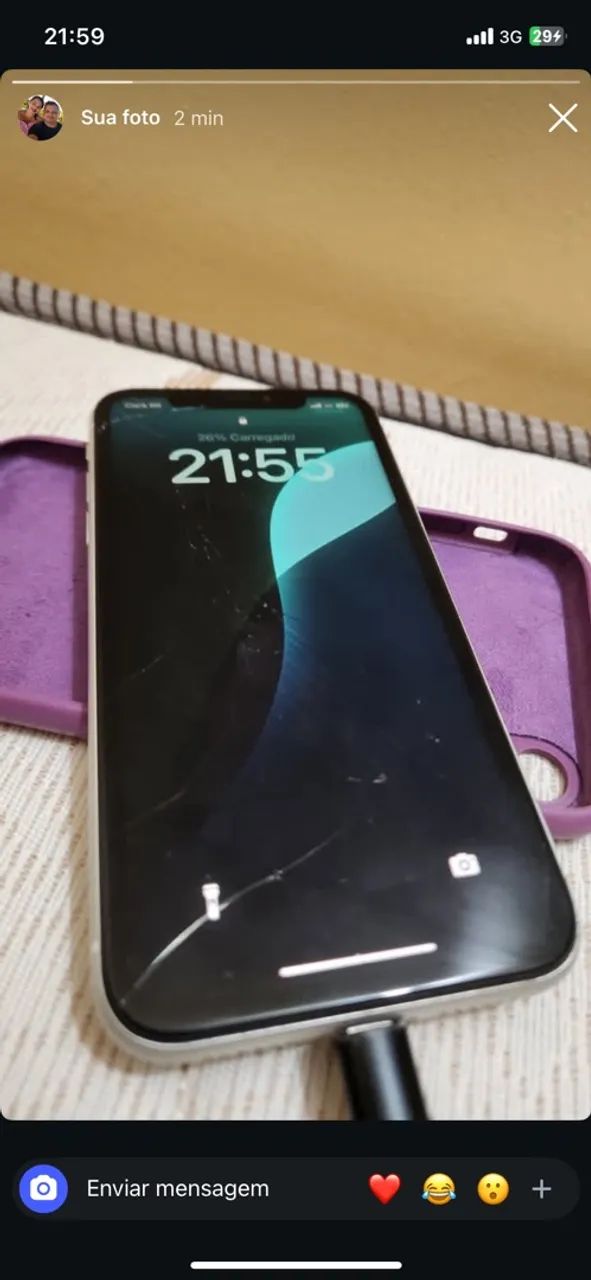 iPhone xr Trincado, mas funcional. 