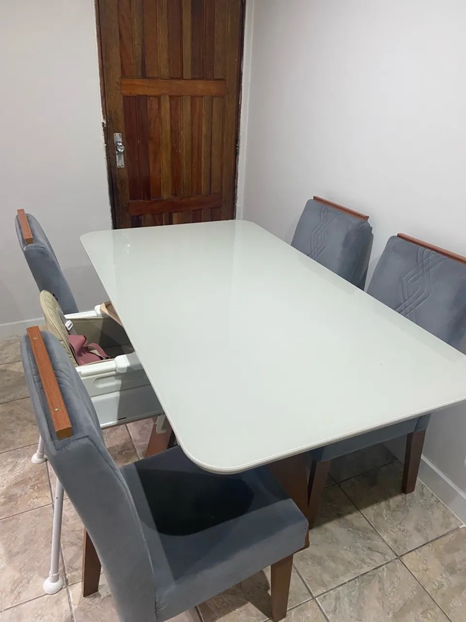 Mesa 4 lugares de vidro  - Foto 4