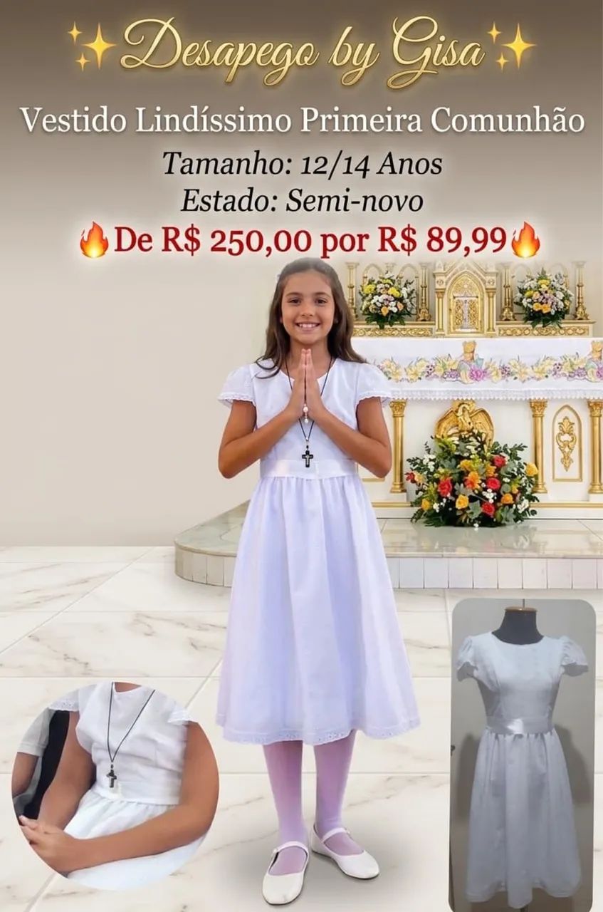 Vestido 1º comunhão  - Foto 5