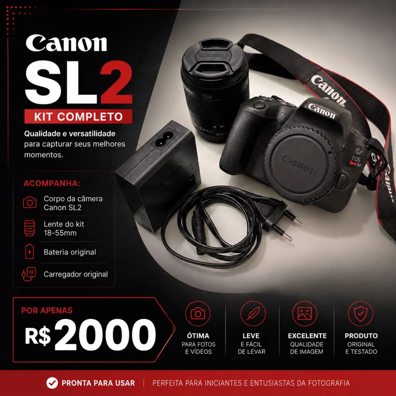 Canon SL2 - Câmera