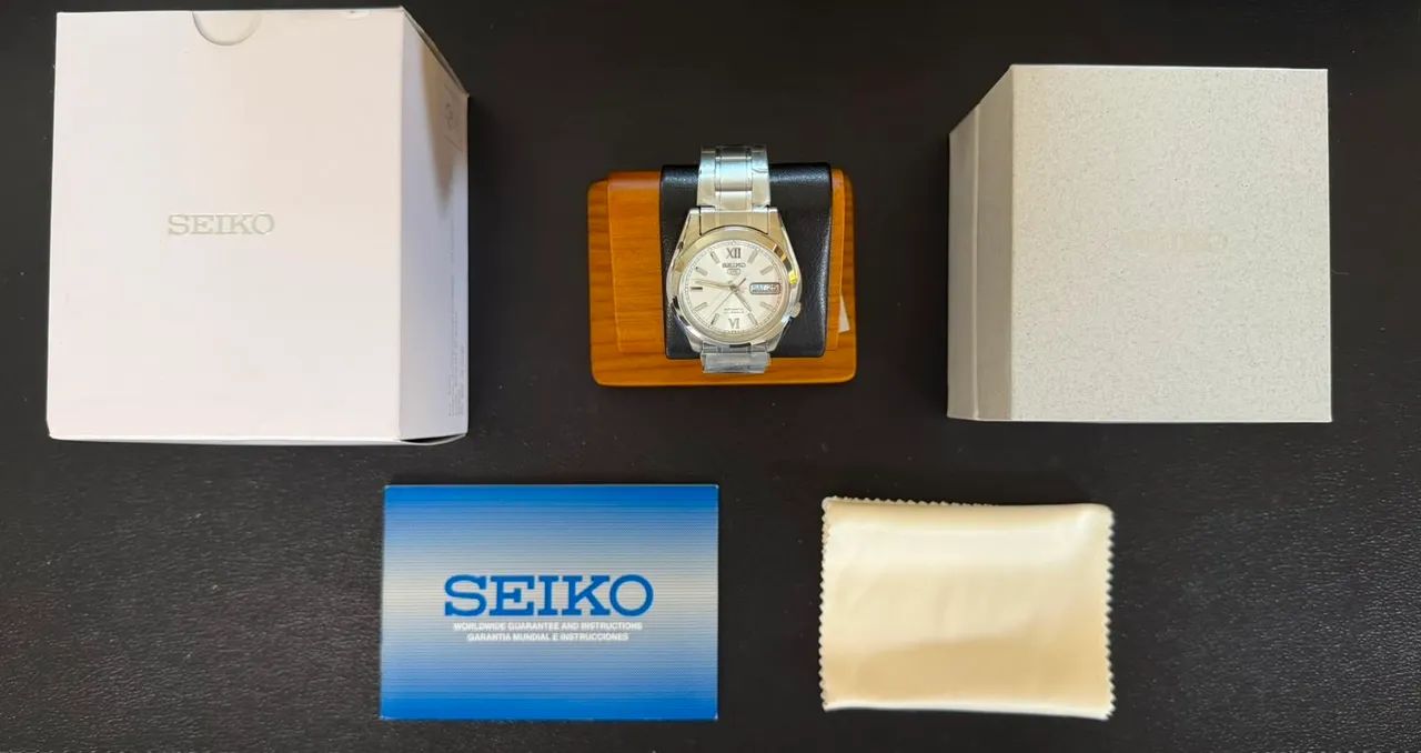 SEIKO 5 SNKL51K1 AUTOMÁTICO 38MM - NOVO COMPLETO - Foto 2