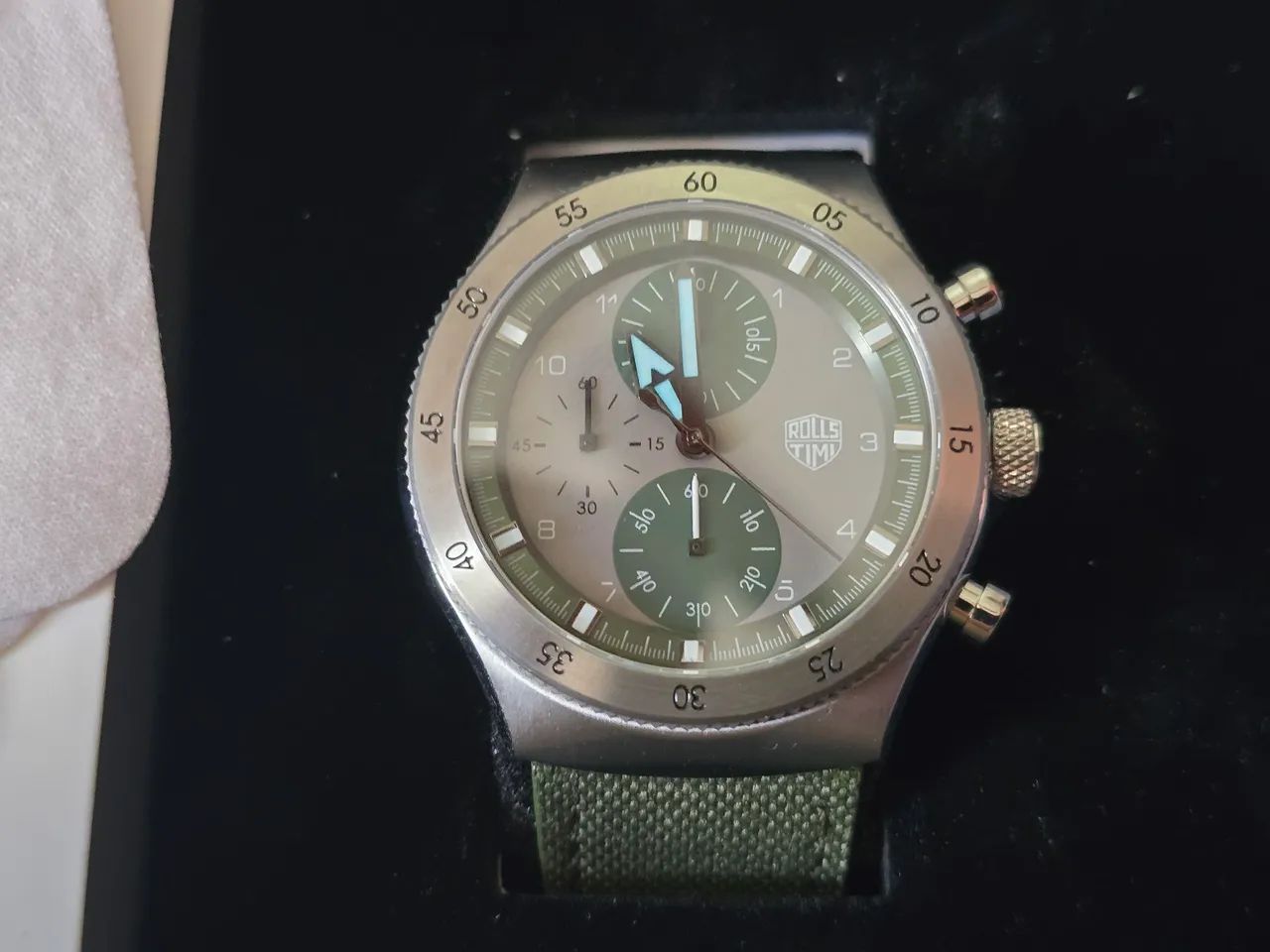 Relógio RollsTimi Cronógrafo movimento Seiko VD55 - Foto 2