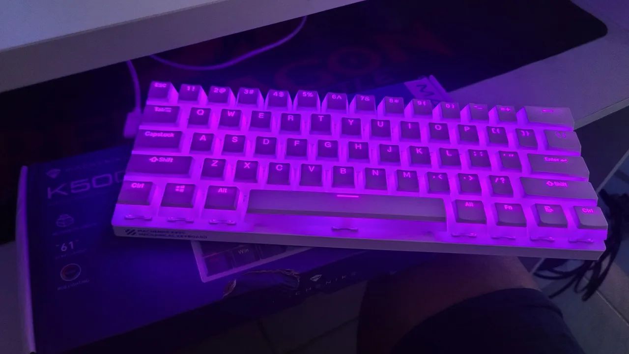 Teclado mecânico 60% switch red