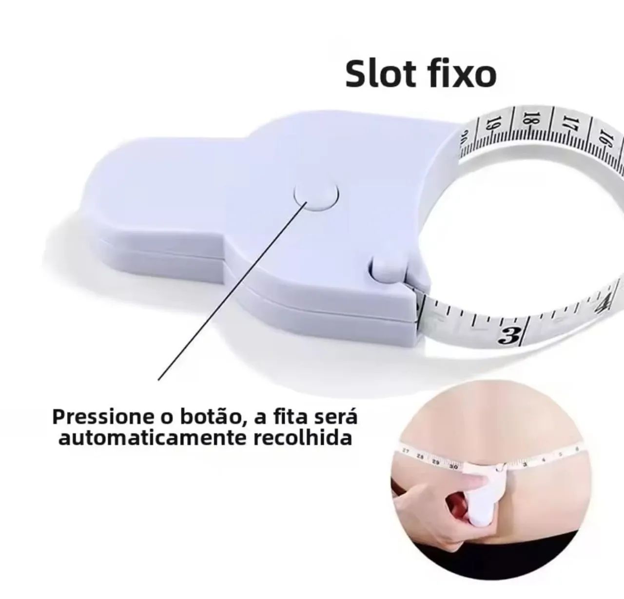 Fita métrica automática para medição corporal - Foto 3