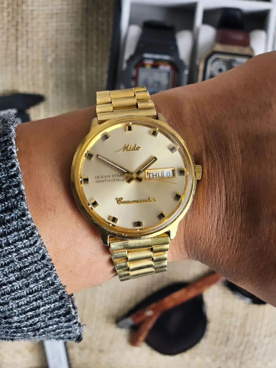 Mido Ocean Star Datoday Commander Automático Suíço Vintage
