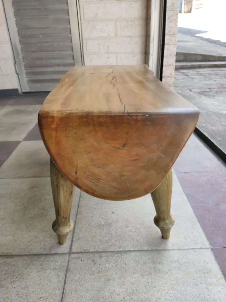 Banco/mesa De Centro De Madeira Maciça - Foto 2