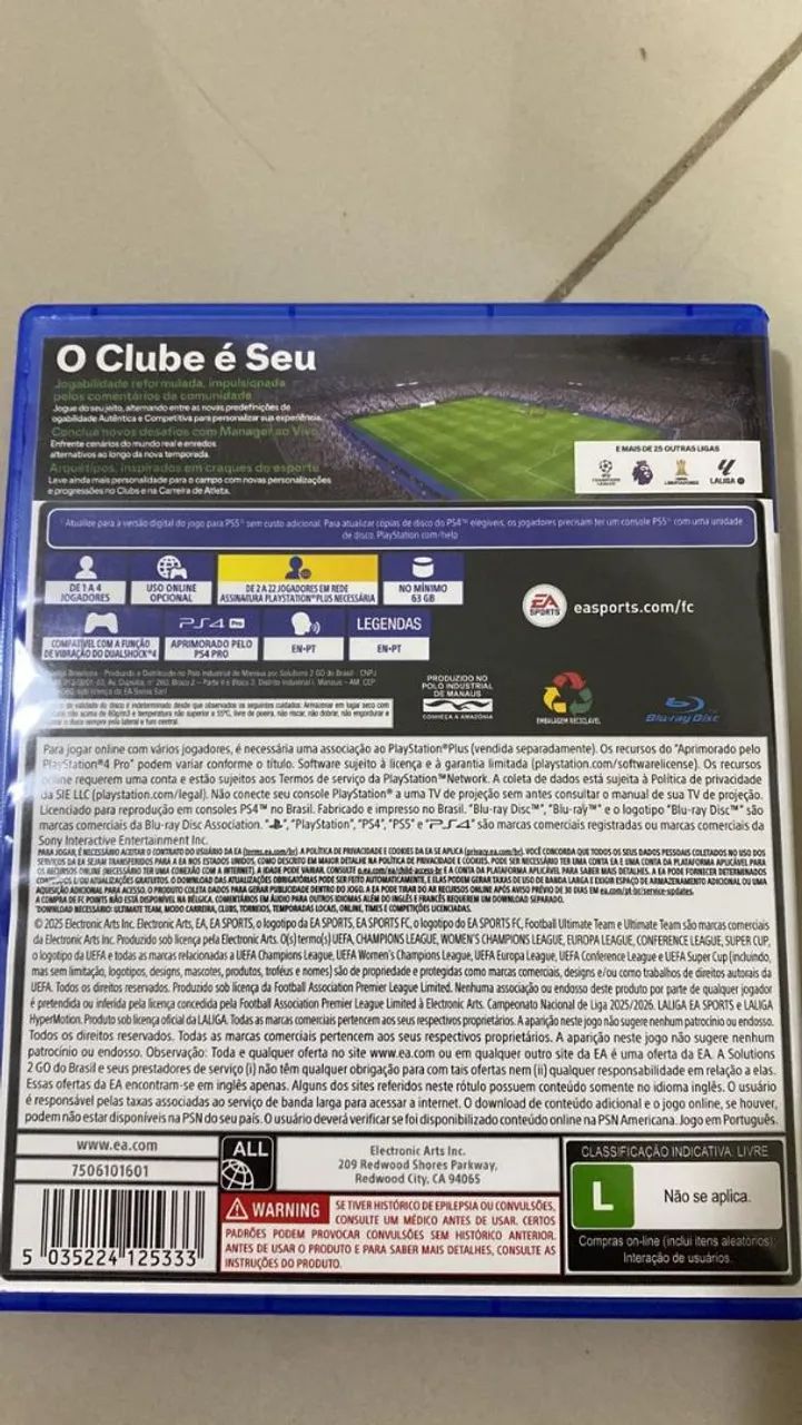 Jogo ps4 EAFC 26 - Foto 2