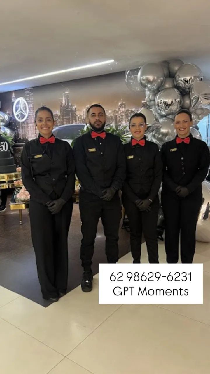 Equipe de Garçons para Casamento, 15 Anos e Aniversários