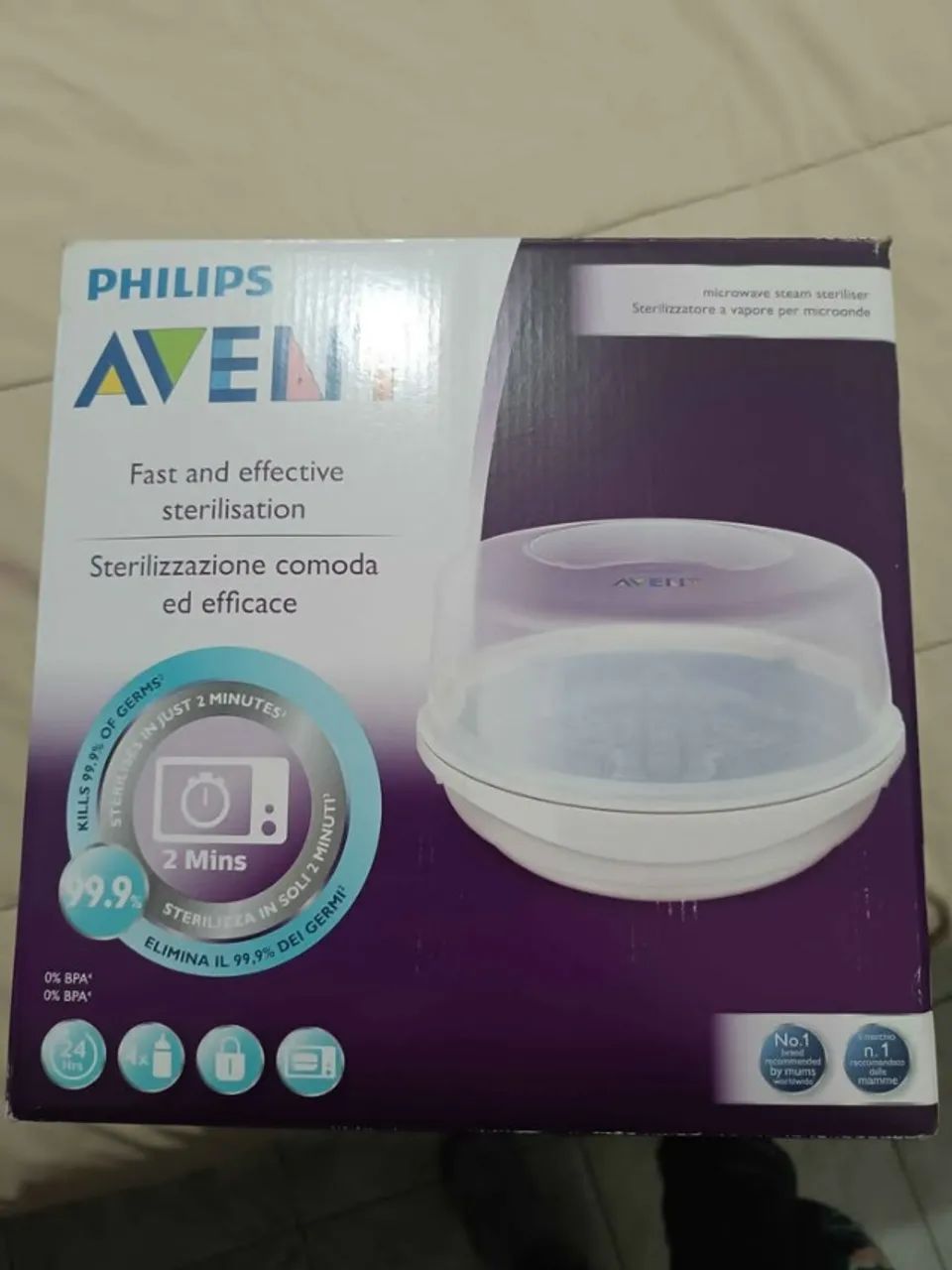 Esterilizador de mamadeira Philips Avent