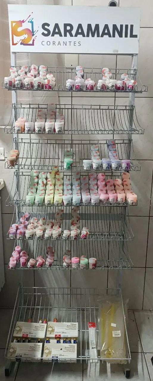 Display para tintas pequenas
