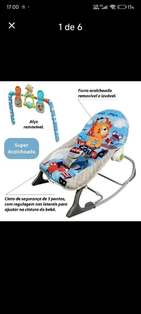 Cadeirinha de descanso de bebê  - Foto 5