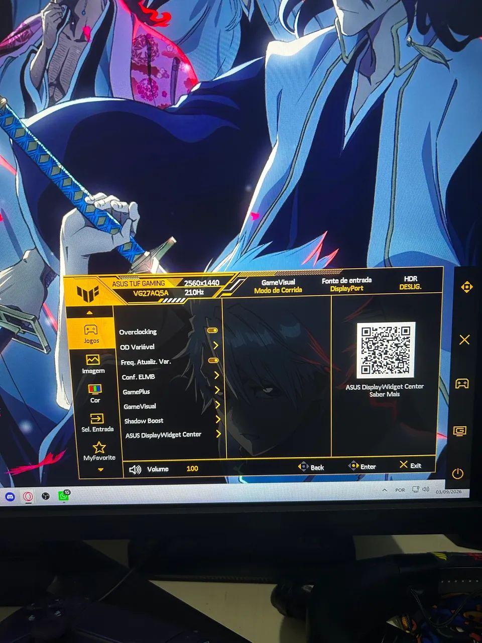 Monitor ASUS TUF 27? QHD (2k) 210hz 0.3ms  - Foto 2