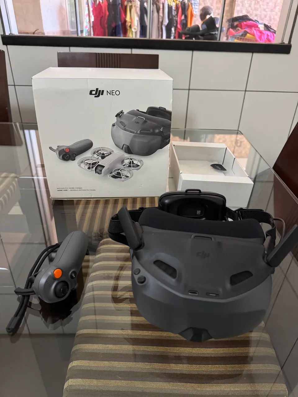 ÓCULOS FPV ORIGINAL DJI GOOGLES N3 + MOTION 3 - IMPECÁVEL 