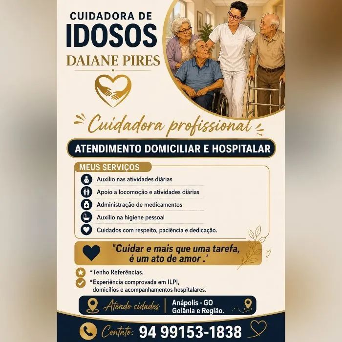 Cuidadora de idosos .