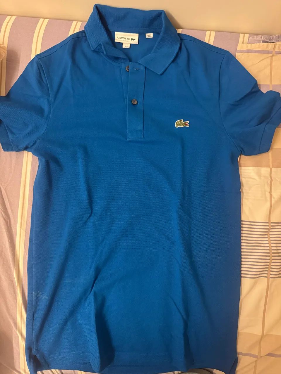Polo Lacoste Azul P 
