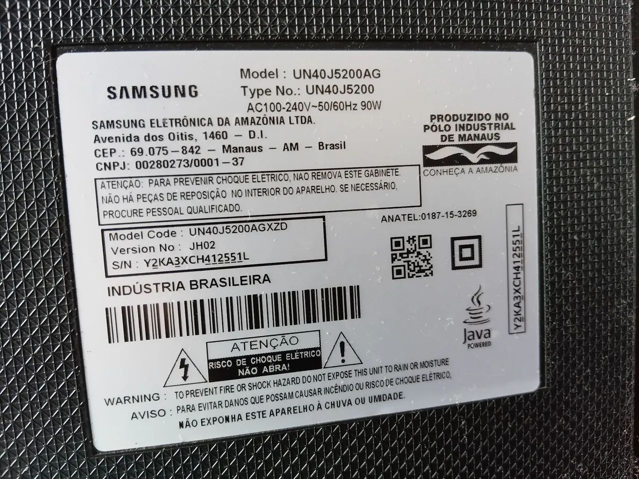 Tv samsung 40 polegadas .com defeito pra tira peça  - Foto 2