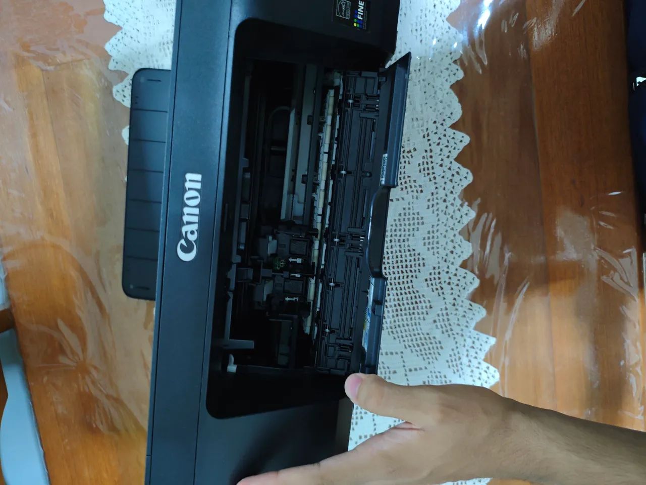 Vendo barato,impressora pouco usada e com os cabos originais para ligar no notebook.  - Foto 3