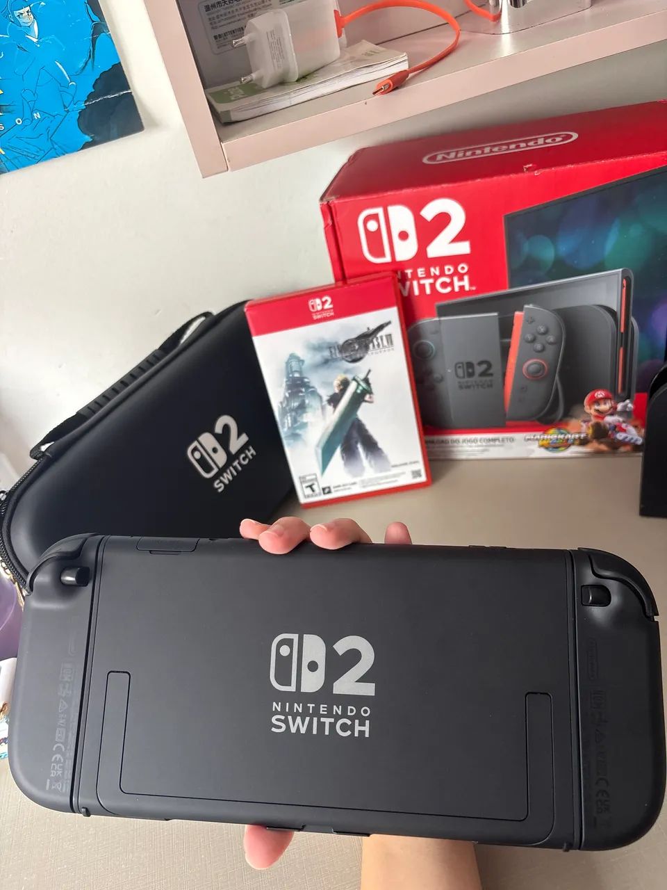 Nintendo Switch 2 com capa e película + Final Fantasy 7 Remake Intergrade  - Foto 3