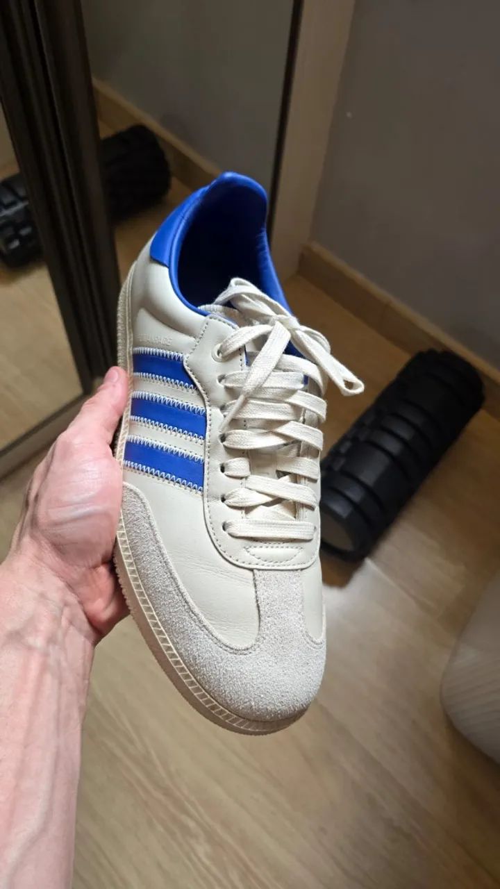 Humanrace x adidas Samba Pharrell Williams Aluminium Blue - 43 (serve 42, forma pequena) - Foto 2
