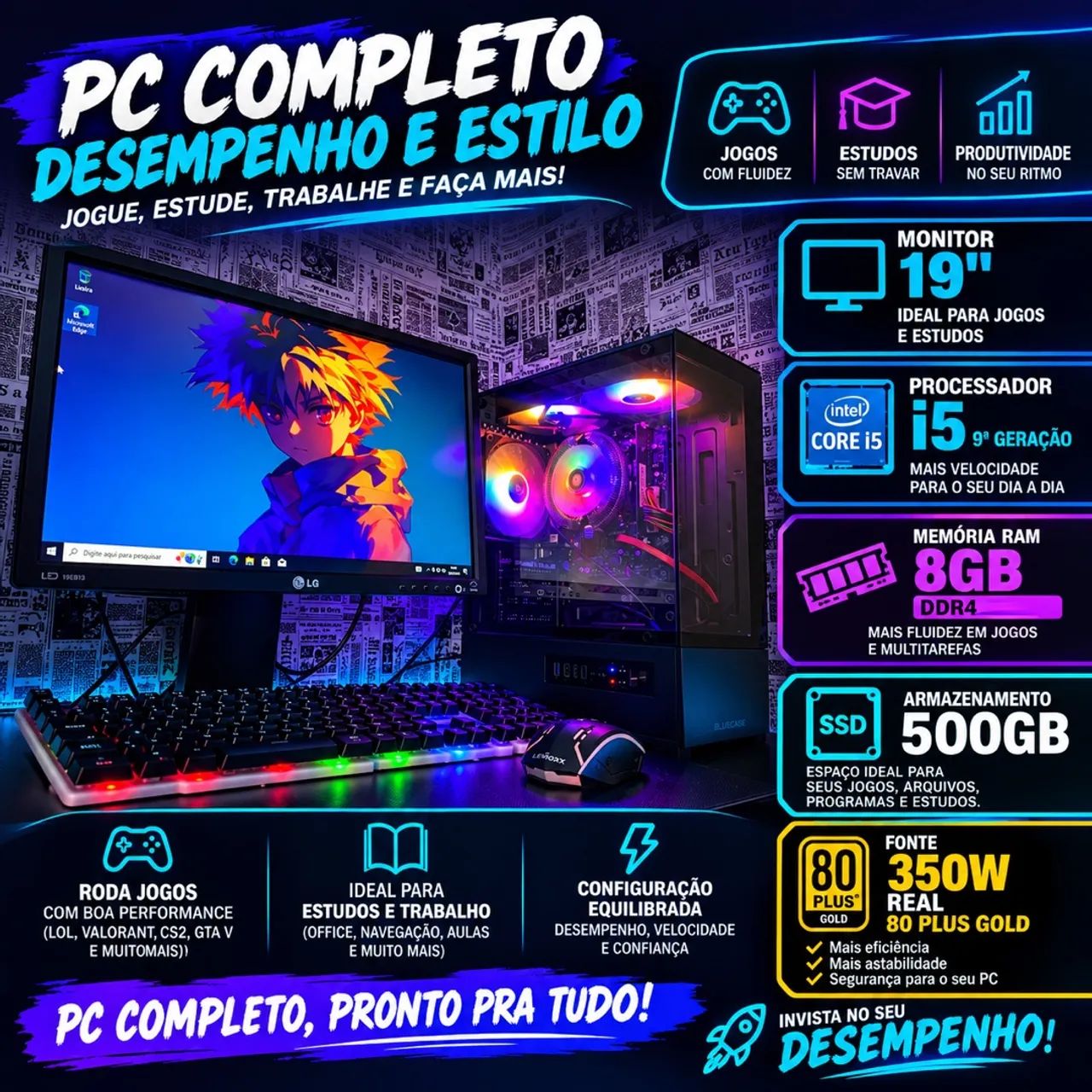 Computador Gamer completo 