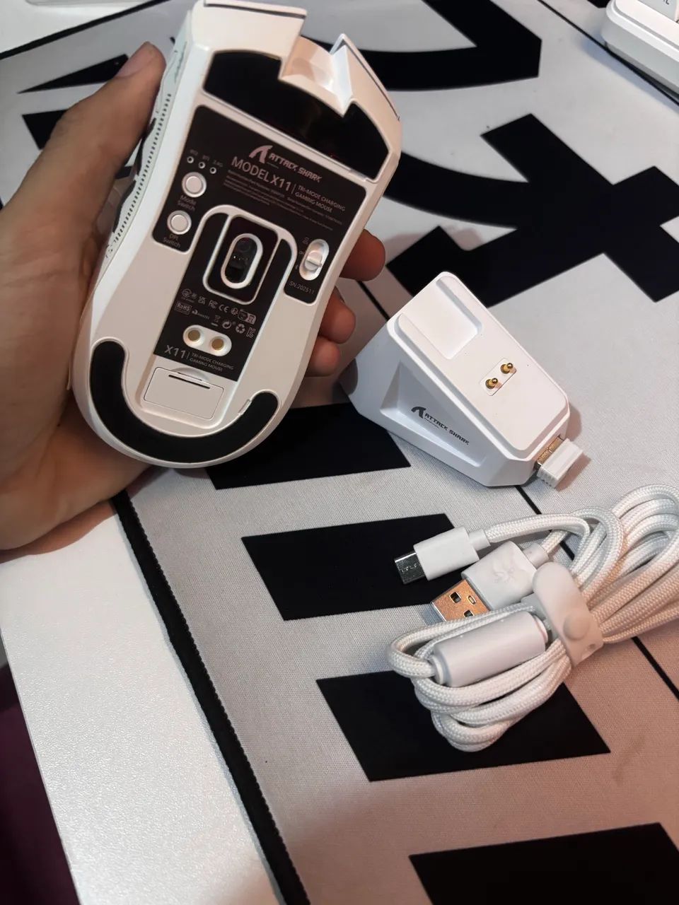 Attack Shark X11 com Dock de carregamento  - Foto 3