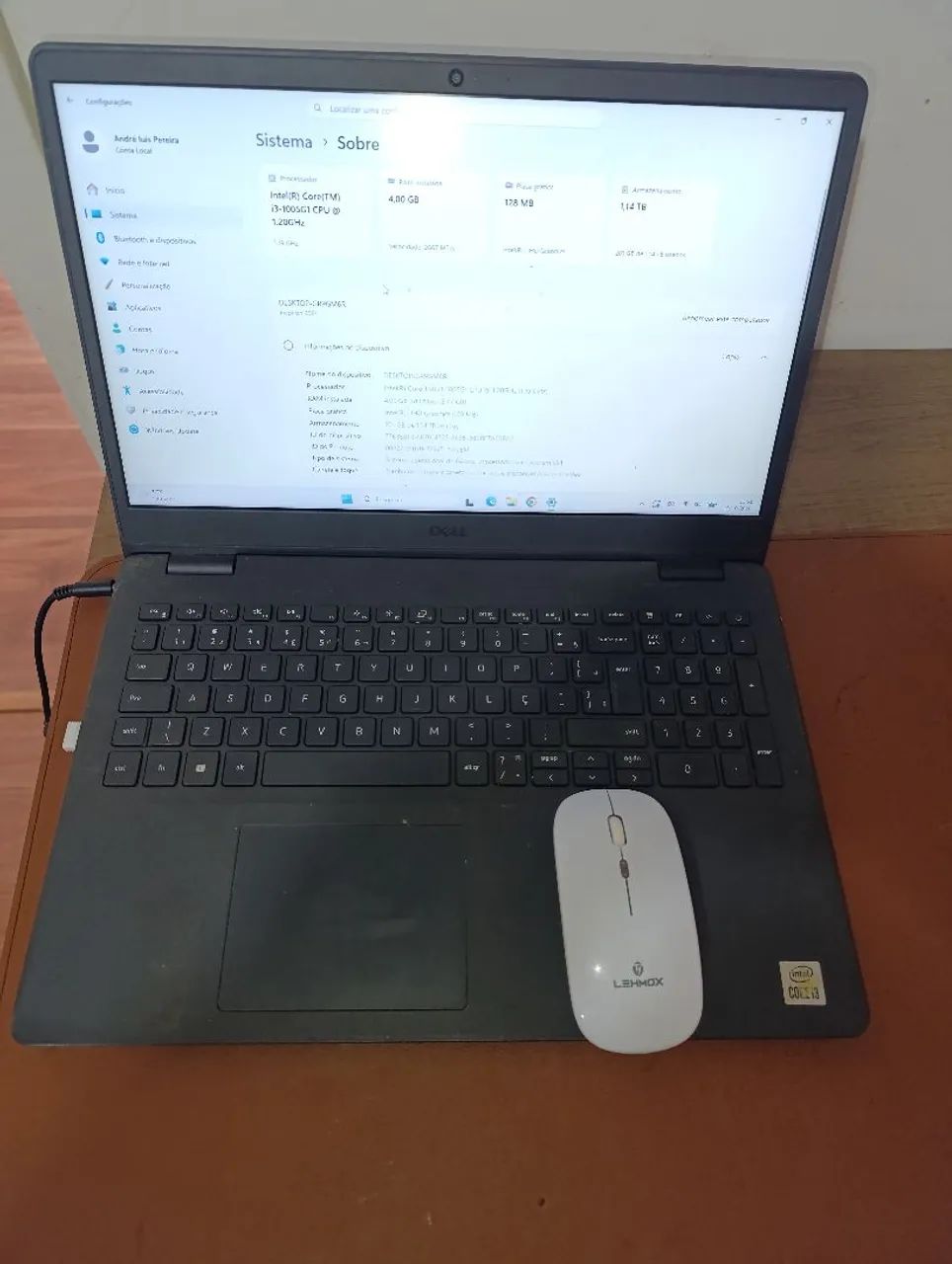 Notebook Dell semi-novo ótimo estado barbada - Foto 4