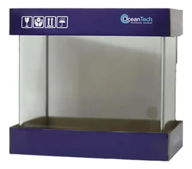 AQUÁRIO OCEANTECH FRENTE CURVA 5L PERFEITO ESTADO - Foto 4